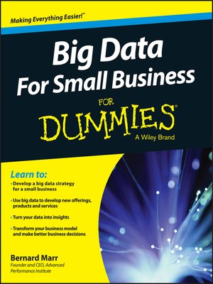 cover image of Big Data For Small Business For Dummies